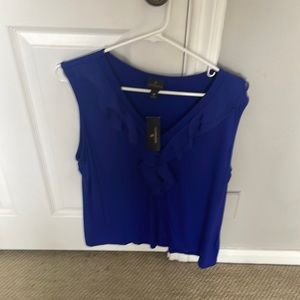 Vibrant blue sleeveless blouse by Worthington.  Size XL.